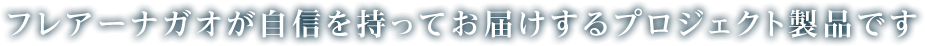 フレアーナガオが自信を持ってお届けするプロジェクト製品です